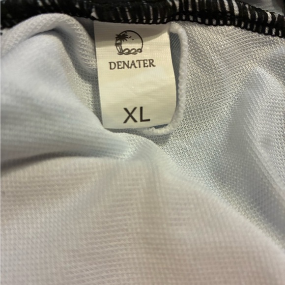 $13 or 2 for $20. Denater tankini swim top – size XL. Black and teal. - Picture 5 of 8